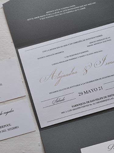 Acabados para invitaciones en Querétaro